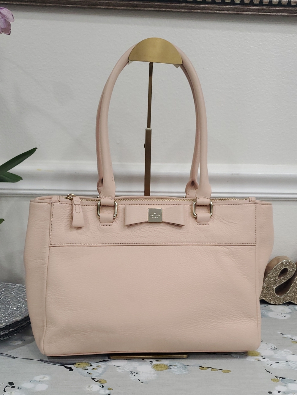 Kate Spade Court Jeanne Beacon Ballet Pink Shoulder Tote Bag